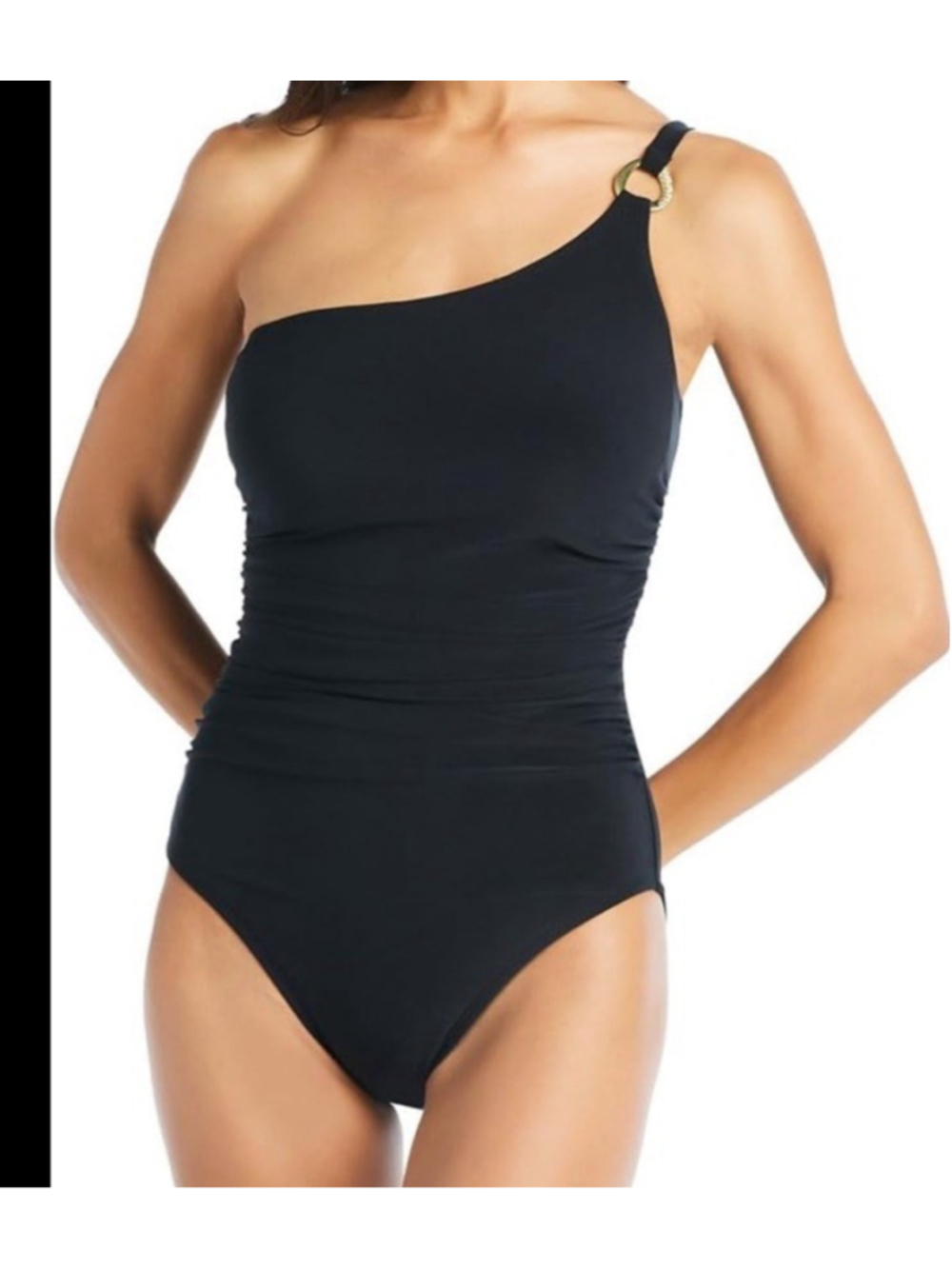 Beyond Control Solid One-Shoulder One-Piece Swimsuit Tummy Control Slimming 12